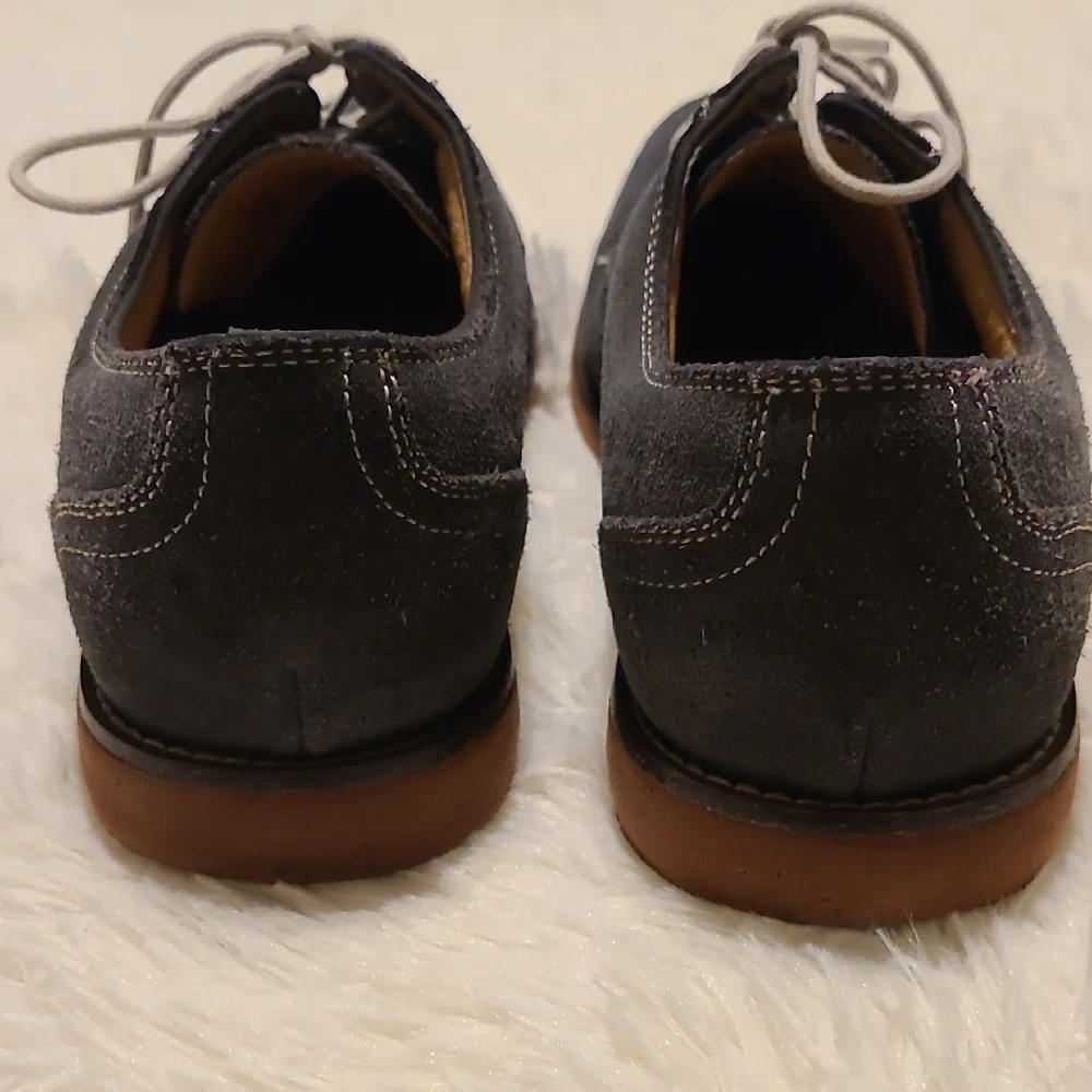 CH‎ BASS Men's Gray Leather Lace-Up Shoes - Size 10M